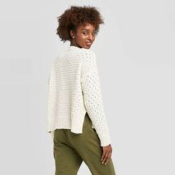 A New Day Sweater Bulky Textured Sweater Cream XXL NWOT - Picture 6 of 6